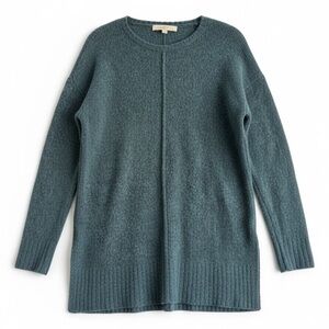 New Ann Taylor LOFT Cozy Soft Relaxed Tunic Sweater Holiday Gift Blue Teal M